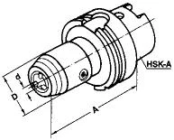 NC Borrchuck HSK DIN 69863