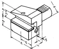 VDI hållare Radial B3 H