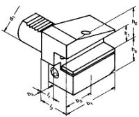 VDI hållare Radial B4 V