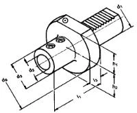 VDI hållare för Weldonfäste