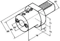 VDI hållare för svarvbom