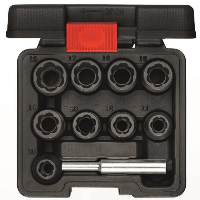 Utdragningsats 1/2" 10 delar