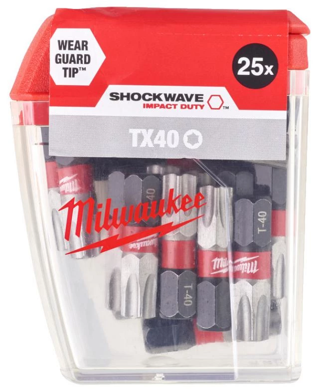 BITS SHOCKWAVE TX40X25MM CD 25 BITS SHOCKWAVE TX40X25MM CD 25