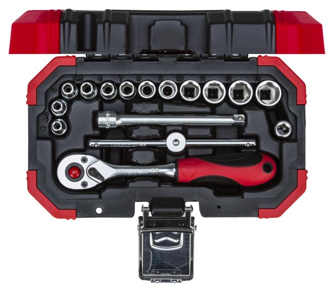 Hyllsnyckel set 1/4", 16 pcs