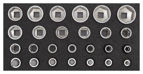 Hyllsnyckel set 1/2" in 1/3 module