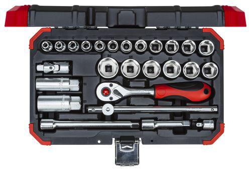 Hyllsnyckel set 3/8", 26 pcs