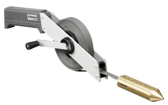 Stålmåttband med lod TRT