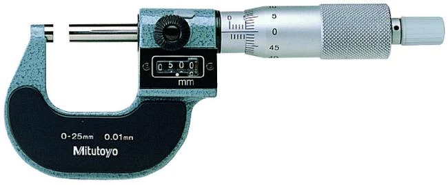 Analog mikrometer med räkneverk