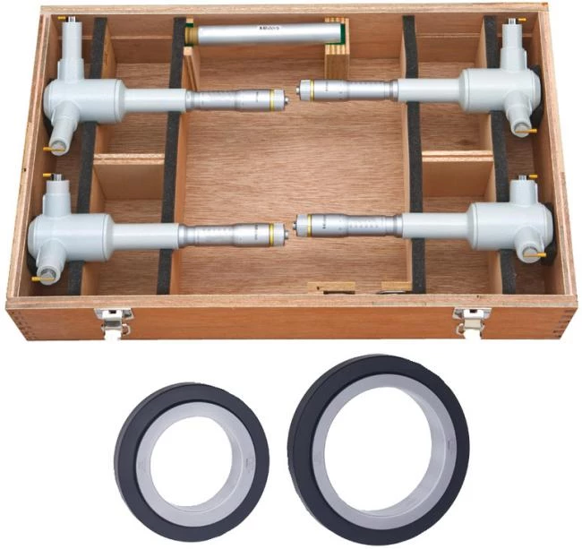 Analoga trepunktsmikrometrar i sats
