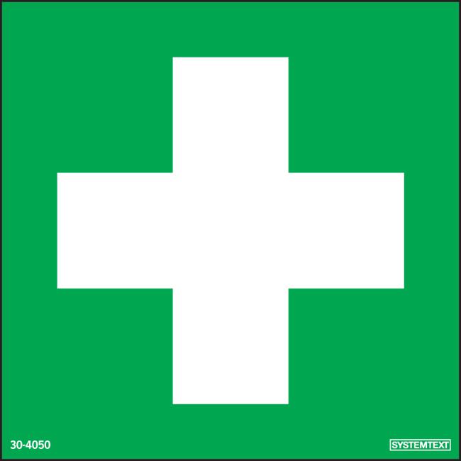 Nödskylt Första hjälpen