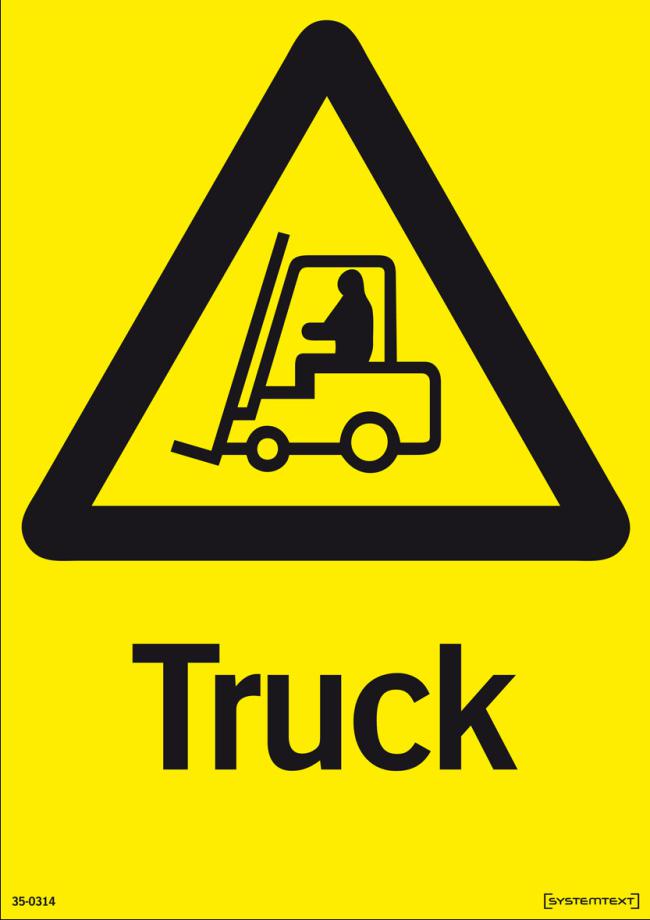 Varningsskylt Truck