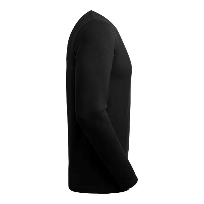 LEO MS R-NECK LS BLACK S