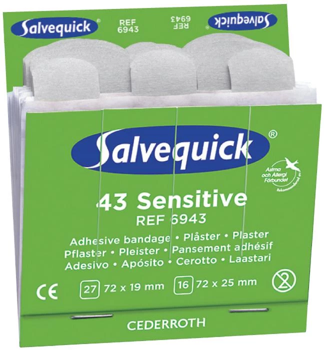 Plåster Salvequick Sensitive