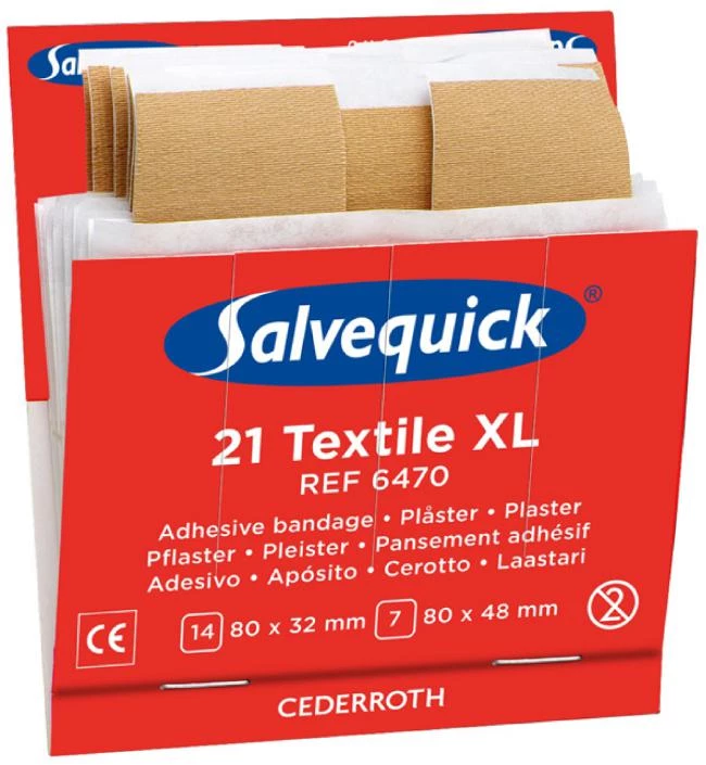 Textilplåster Salvequick Extra stora
