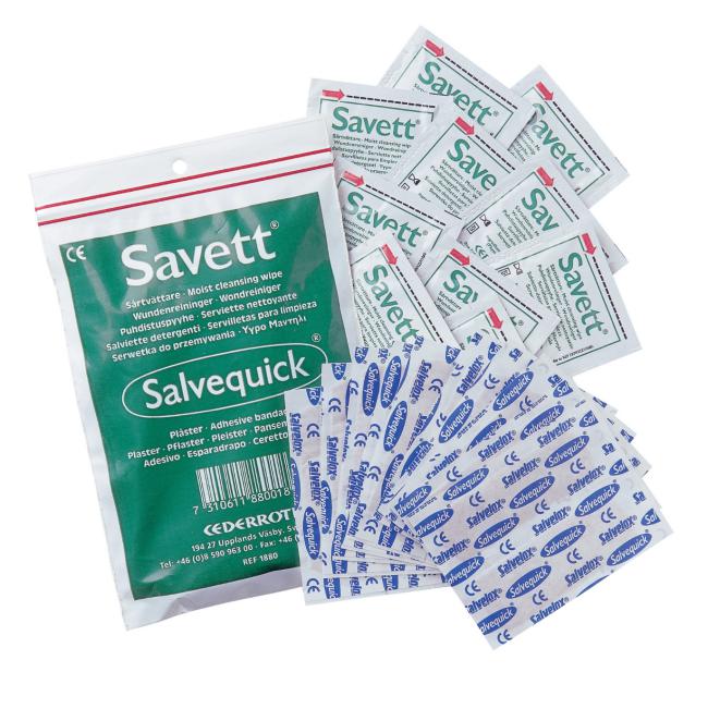 Sårtvättare och plåster Cederroth Savett