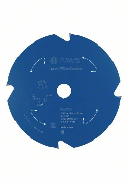 CIRKELSÅGKL EXP ACCU FIBERCEM  165X20 4T