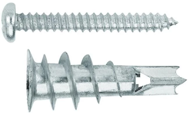 Gipsplugg TAPLA Metall, med eller utan skruv