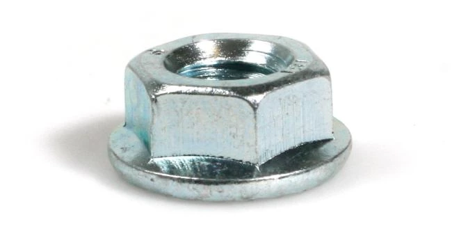 Flänsmutter M6MF räfflad A4