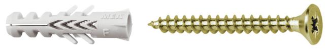 Standard plugg F Nylon med skruv TFX PZ
