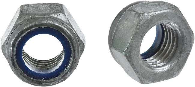 Sexkantlåsmutter M6LM låg 8 med nylonring FZV