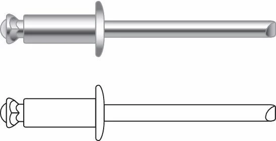 BLINDNIT-AL/ST 4,8X20 KULLRIG  500-PACK
