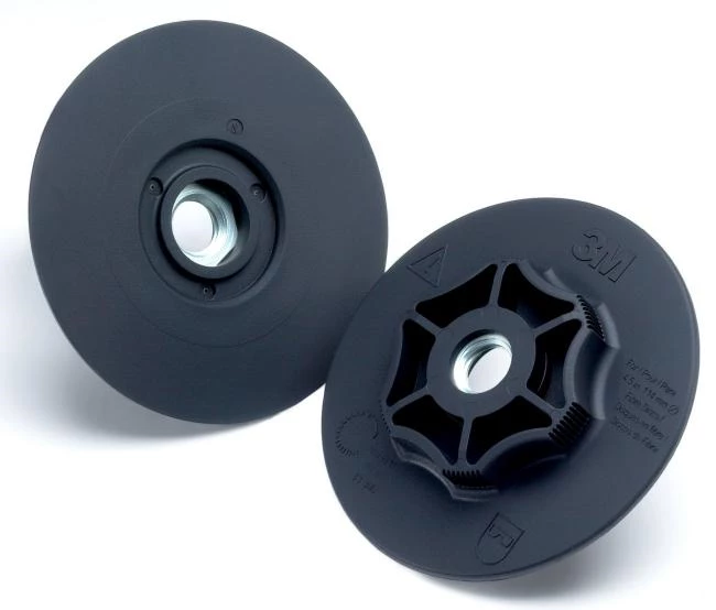 STÖDPLATTA FIBERRONDELL 180MM 5/8" & M14 SLÄT RÖD SEMI-FLEX