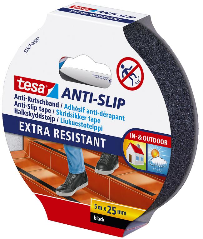 HALKSKYDDSTEJP SVART 25MMX5M