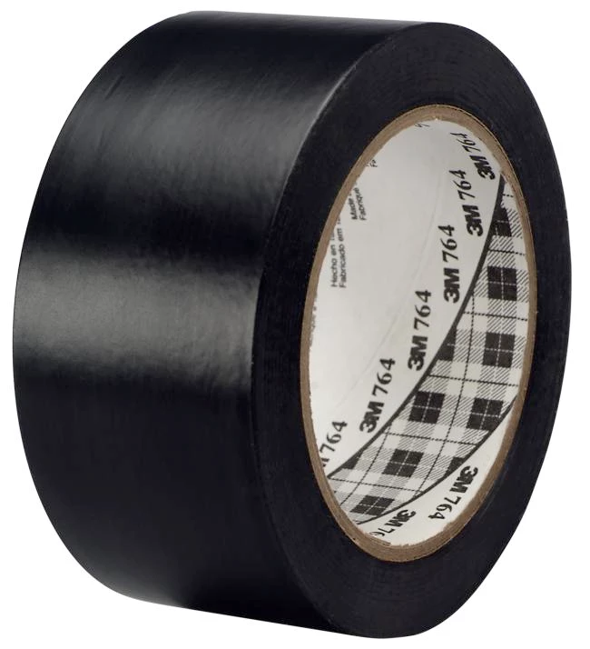 3M Vinyltejp Allround 764 i svart färg.