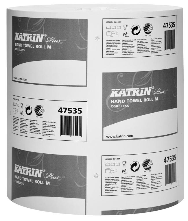 Torkpapper Katrin Plus S, M hylslös