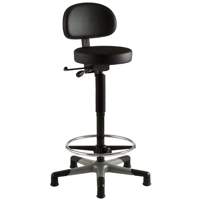 STOL TABURETT RYGG TYG LÅG