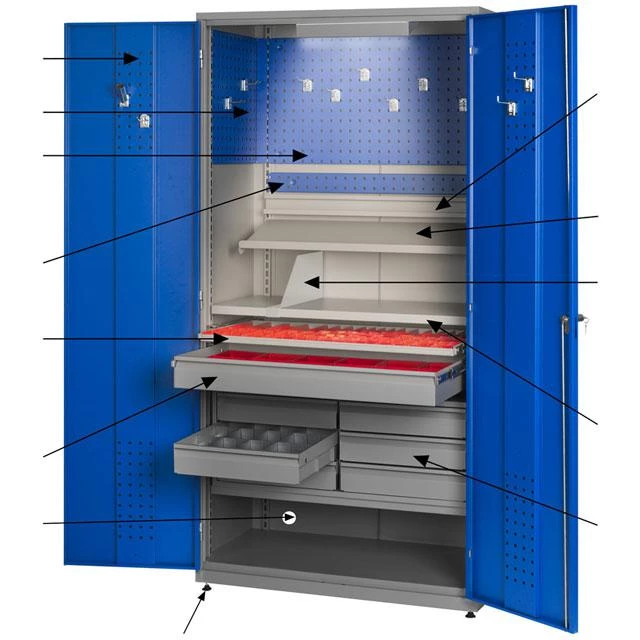 MASKINSKÅP G/B 2000X1020X540MM