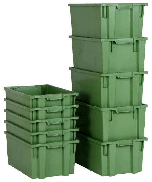 Transportlåda grön Schoeller Allibert