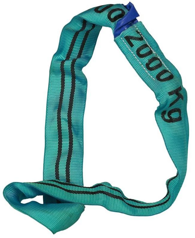 Rundsling sömlös tillverkad i polyester dubbel skyddsduk