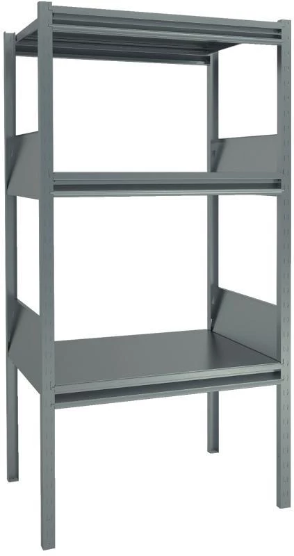 Volymställ med plåthyllor djup 800 mm