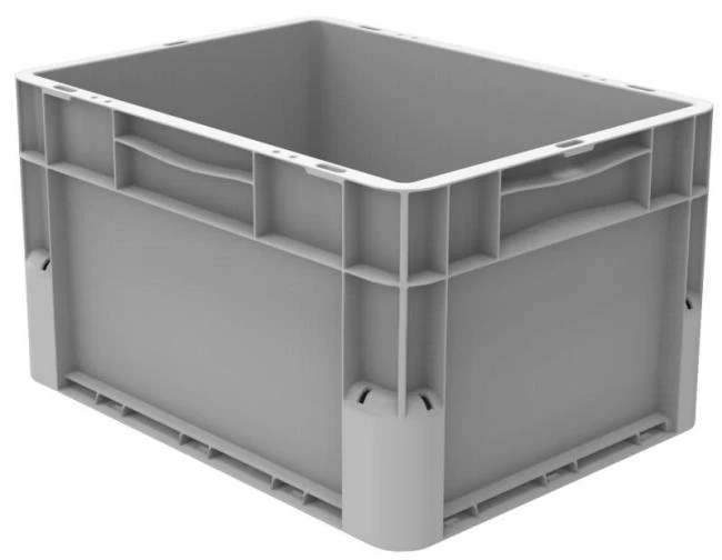 Transportlåda av polypropen med runda hörn