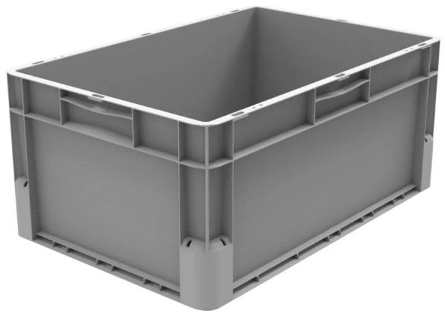 Transportlåda av polypropen med runda hörn