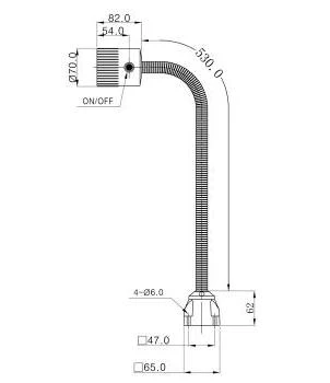 Maskinbelysning 24V, 9,5W
