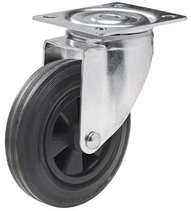 Containerhjul svängbart med platta STRUKTUR