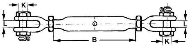 Vantskruv med klyka handelskvalitet