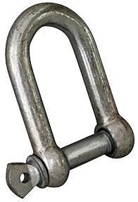 Schackel rak galvaniserad