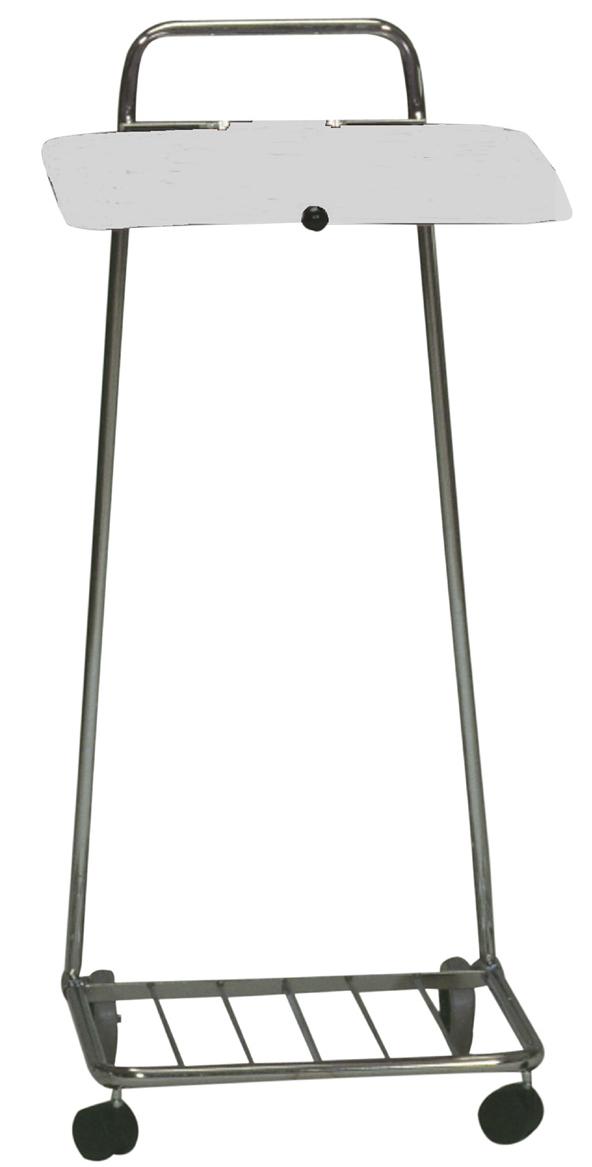 Säckhållare krom med lock