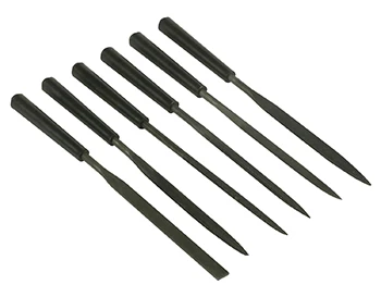 Nålfilar 150 mm - Sats med 6 delar 