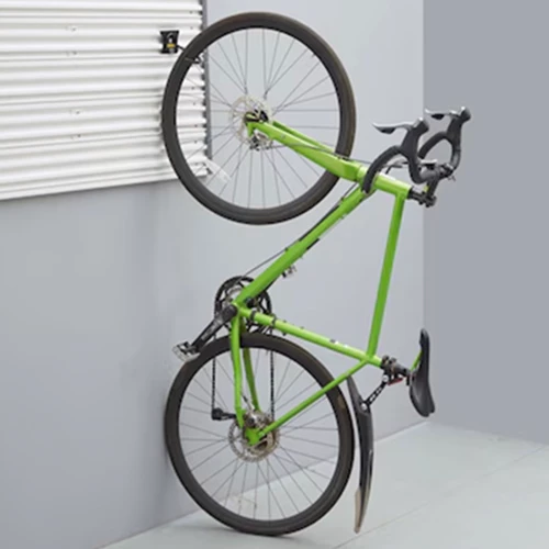 Krok för cykel, vertikal till väggskena