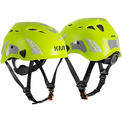Skyddshjälm KASK Superplasma AQ Hi Viz gul variant.