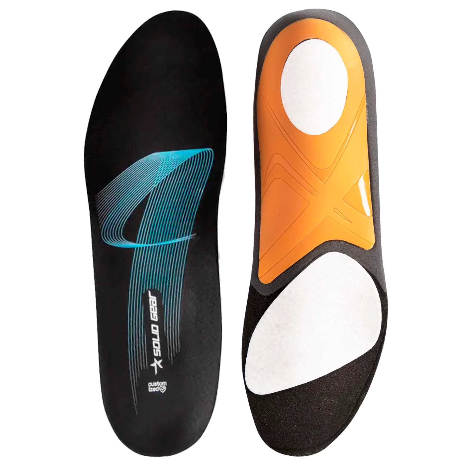 Solid Gear Iläggssula OPF Låg ovanifrån och underifrån.