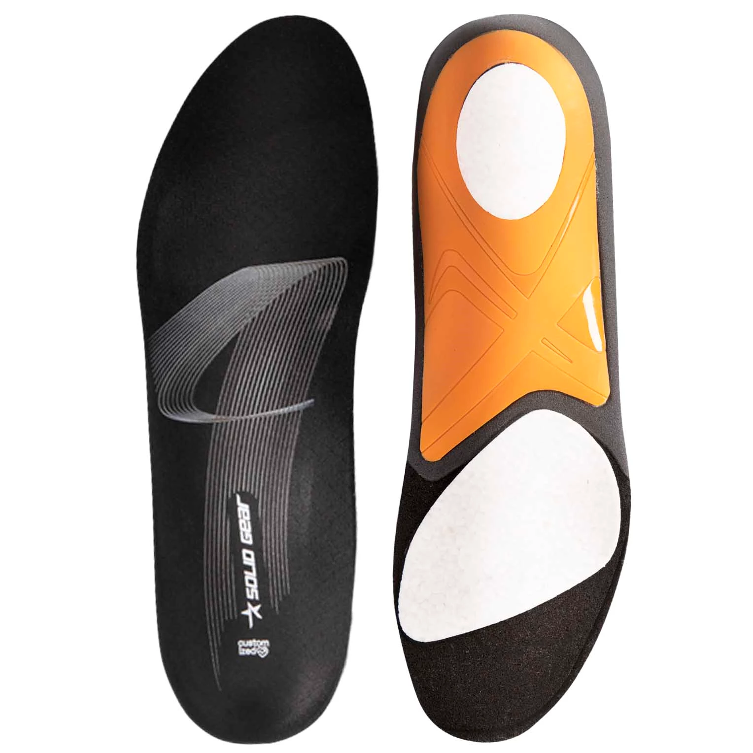 Solid Gear Iläggssula OPF Medium ovanifrån och underifrån.