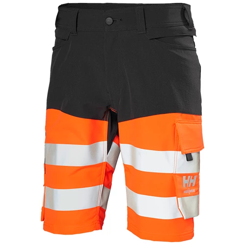 Shorts Alna 4x HH Connect Hi-Vis i orange färg framifrån.