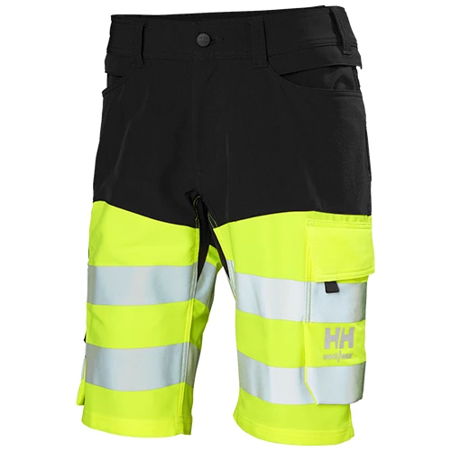 Shorts Alna 4x HH Connect Hi-Vis Gul framifrån.