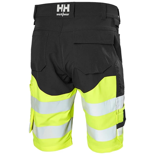 Shorts Alna 4x HH Connect Hi-Vis Gul bakifrån.