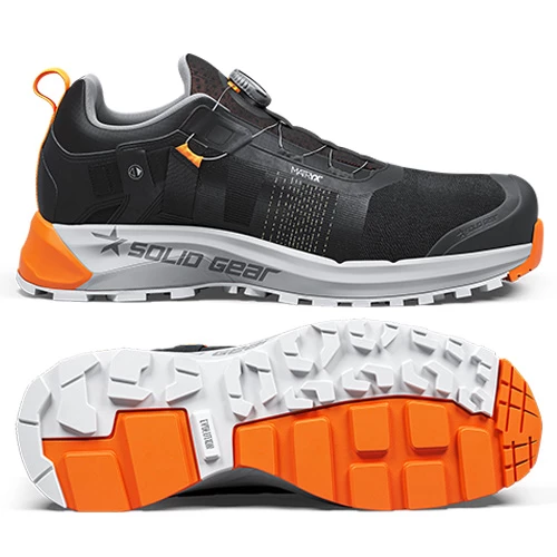 Skyddssko Haze 2 Fly Low från Solid Gear från sidan och underifrån.